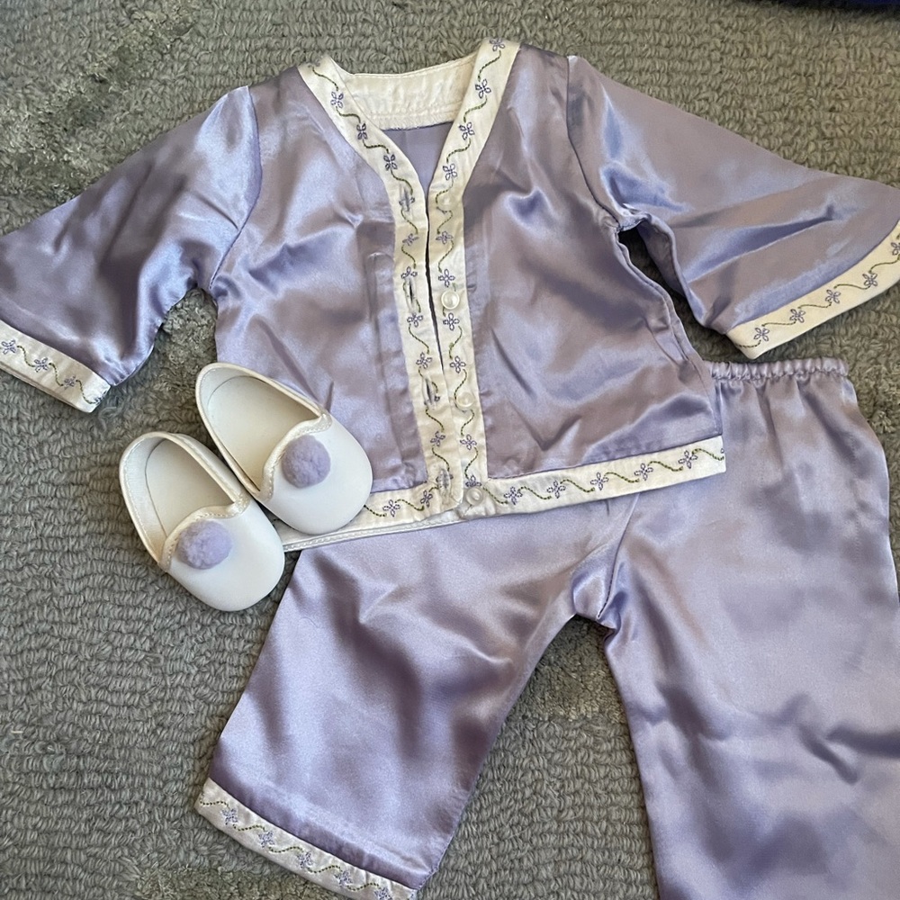 American Girl Nellie pajamas and slippers